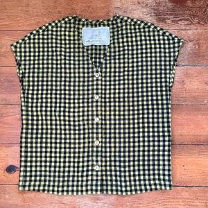 notPERFECTLINEN Malta Boxy Top Size S NWOT